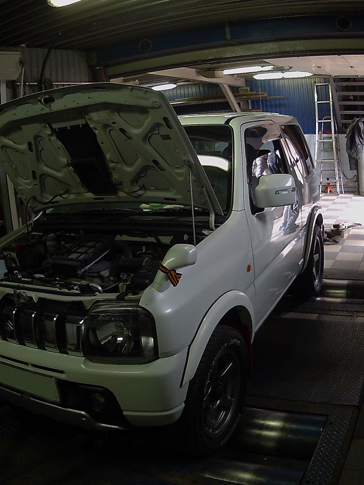 Suzuki Jimny 0.6 TURBO — замеры мощности